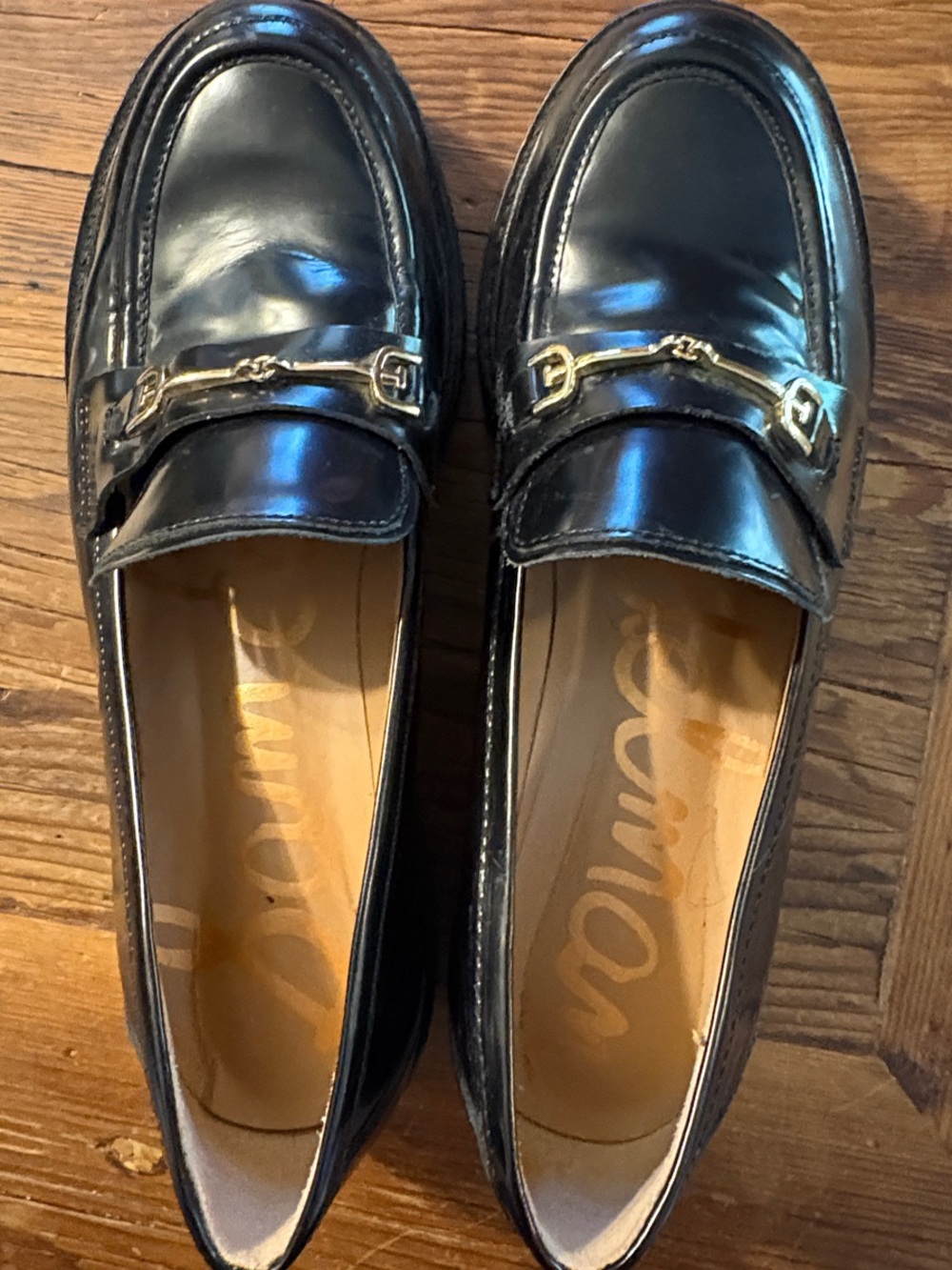 Classic Black Leather Bit Loafers